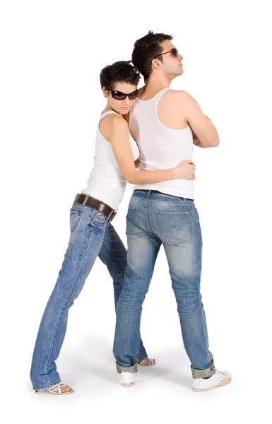 Picture of young handsome couple — Stock Photo, Image