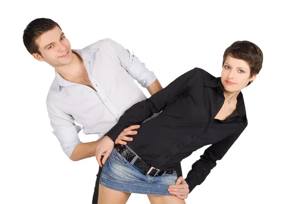 Young handsome couple — Stock Photo, Image