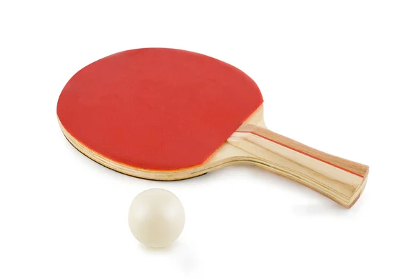 Racchetta da ping pong e palla — Foto Stock