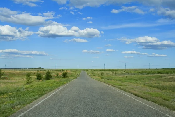 Empty road with motion blur — Stock Photo, Image