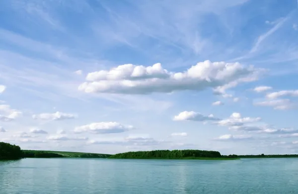 stock image Big river and summer nature