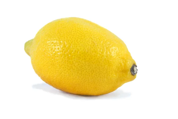 Fresh yellow lemon isolated over white — Stock Photo, Image