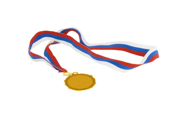 Medalha com fita tricolor — Fotografia de Stock
