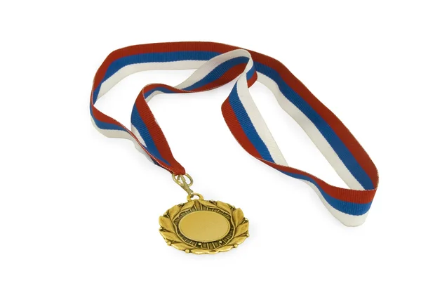 stock image Gold medal with ribbon