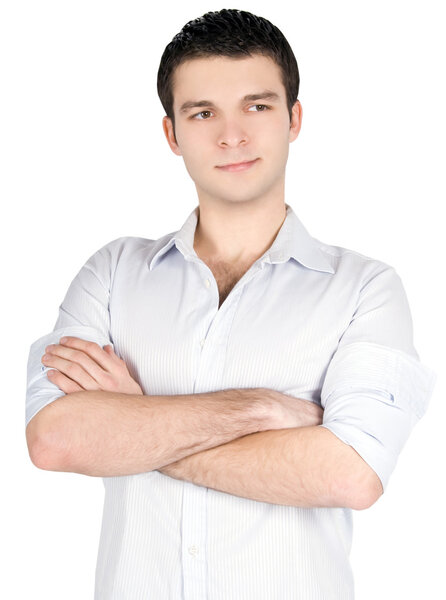 Портрет красивого молодого бизнесмена
