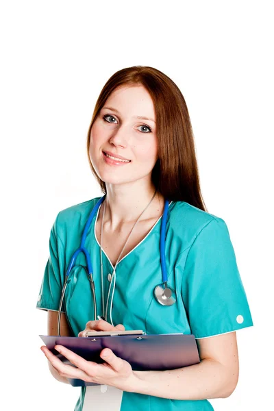 Portrét ženského lékaře — Stock fotografie