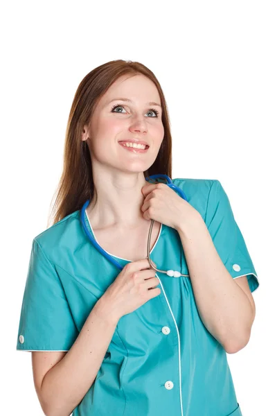 Улыбающаяся медсестра — стоковое фото