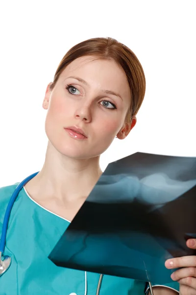 Porträtt av kvinnlig läkare — Stockfoto