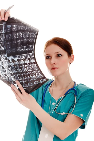 Retrato de médico feminino — Fotografia de Stock