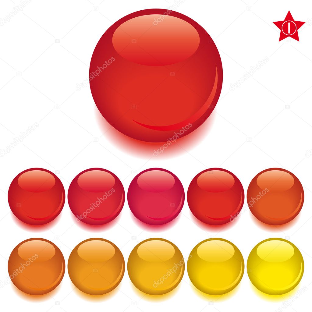 Set of vector buttons