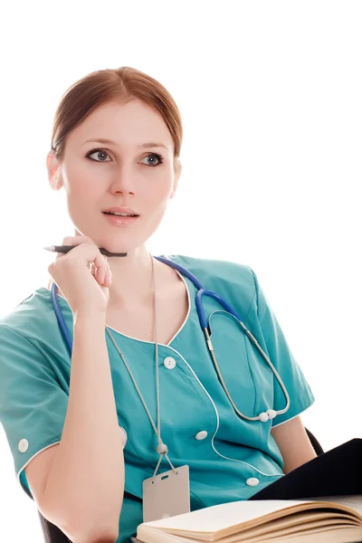 Vackra läkare eller sjuksköterska — Stockfoto