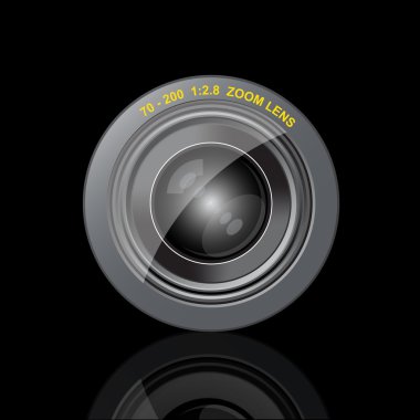 Zoom lens clipart