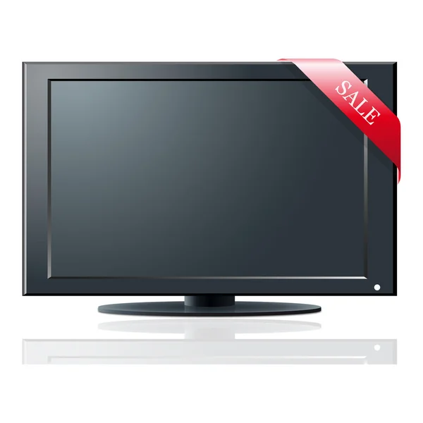 TV set on sale — Stock Vector