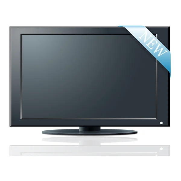 New model of LCD TV set — Stock Vector