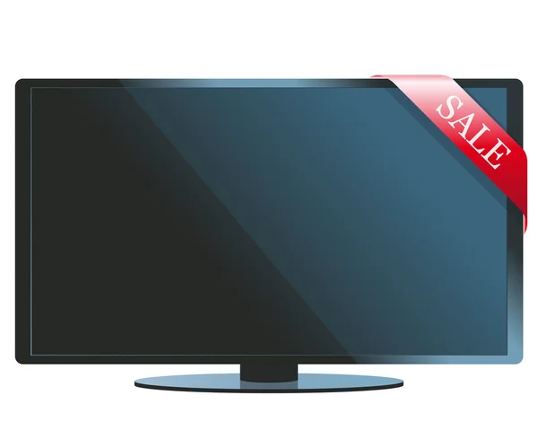 New model of LCD TV set — Stock Vector