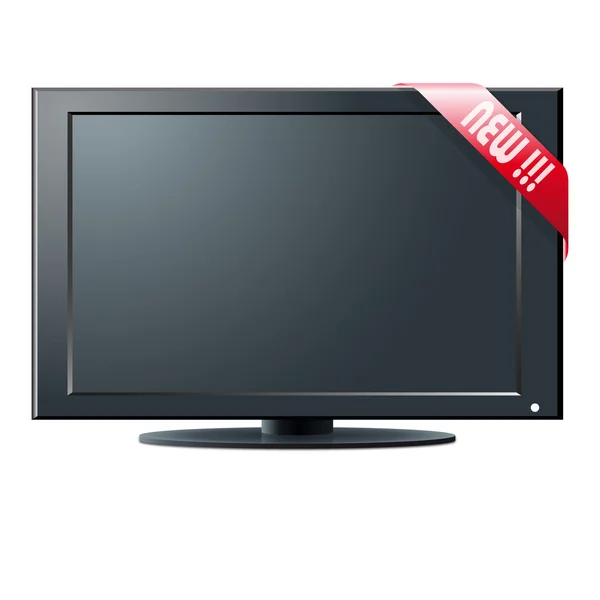 LCD tv készlet eladó - illusztráció a tervezési projekt — Stock Vector