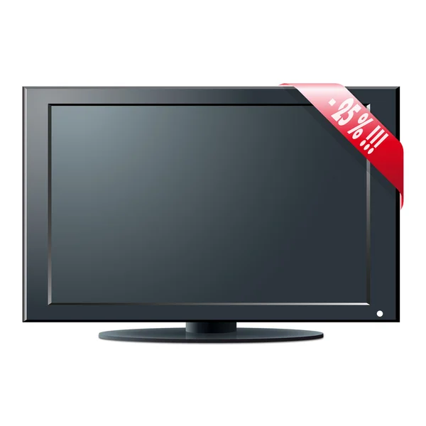LCD telewizor na sprzedaż - ilustracja do swojego projektu — Wektor stockowy