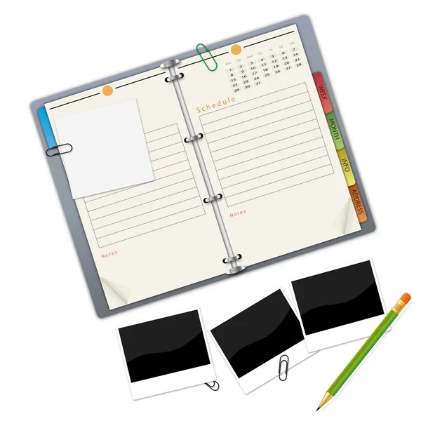 Organizador - una ilustración para su proyecto de diseño — Vector de stock