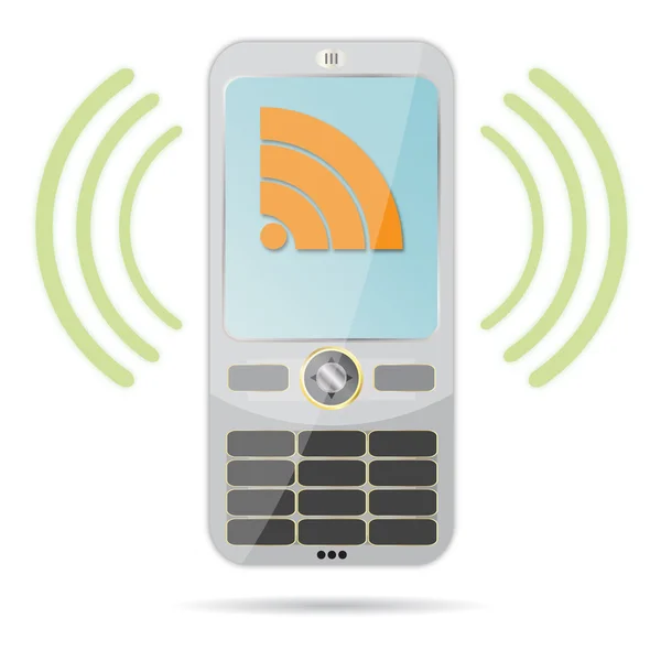 Bericht op een mobiele telefoon — Stockvector
