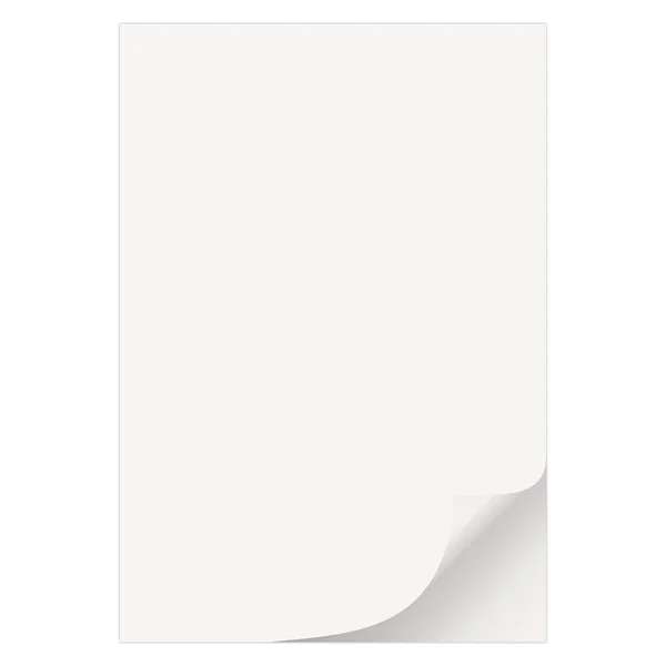 Пустой лист бумаги — стоковый вектор