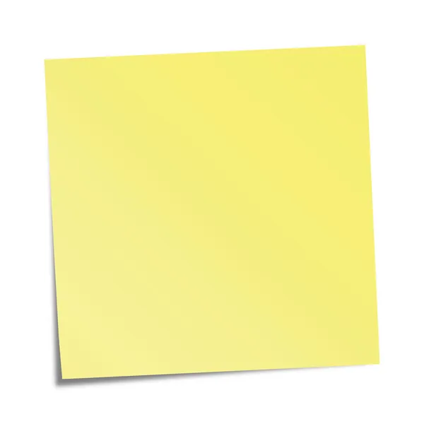 Nota adesiva gialla — Vettoriale Stock