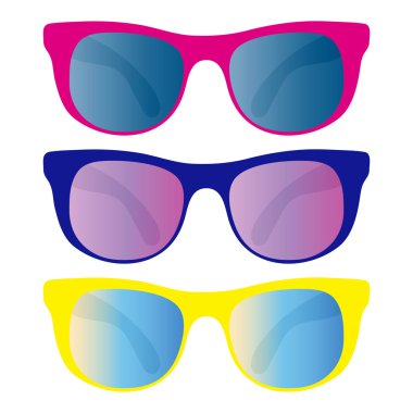 Collection of sunglasses clipart