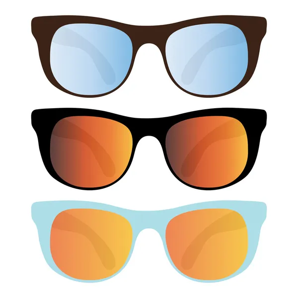 Collection de lunettes de soleil — Image vectorielle