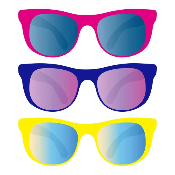 Kolekce slunečních brýlí — Stockový vektor
