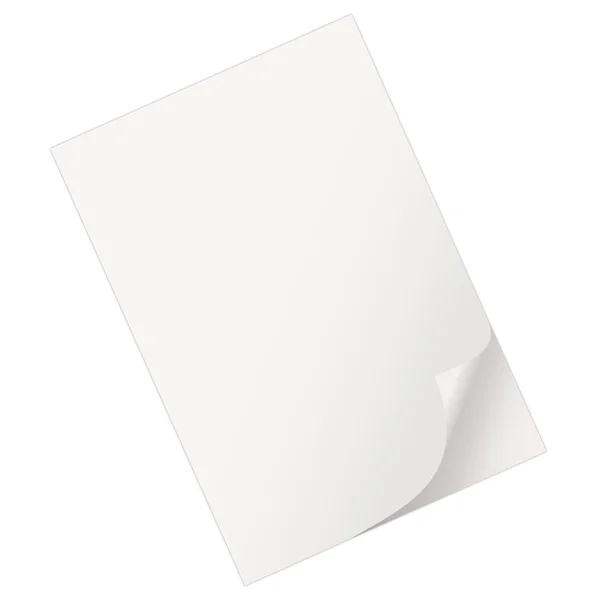 Pusty arkusz papieru — Wektor stockowy
