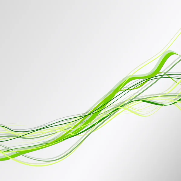 Gröna linjer. Abstrakt vektor bakgrund — Stock vektor