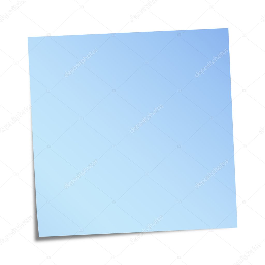 Blue note paper