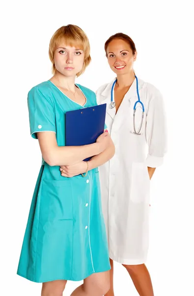 Δύο γυναίκες νοσοκόμες — Φωτογραφία Αρχείου