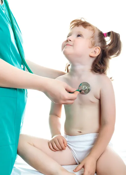 Cute Child And A Doctor — Stock Photo, Image