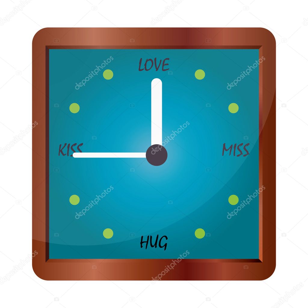 Time to love, to kiss, to miss and to hug