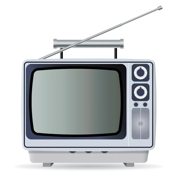 Stock vector Old TV set