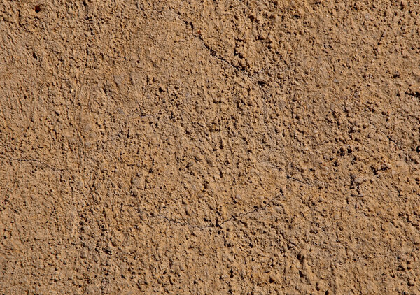 Wall covered with rough limestone