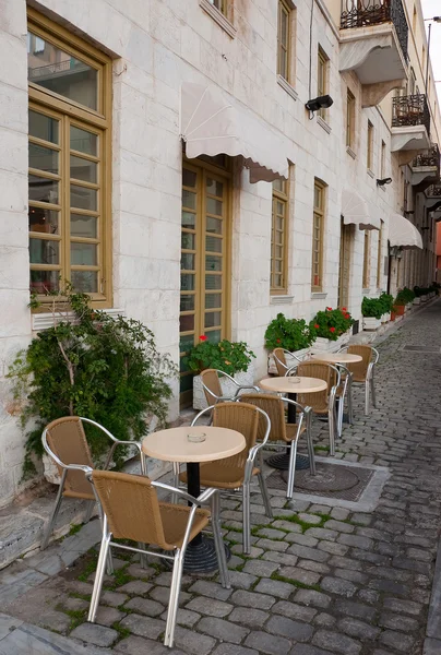 Café Otelin yakınlarında sokaklar boyunca — Stok fotoğraf