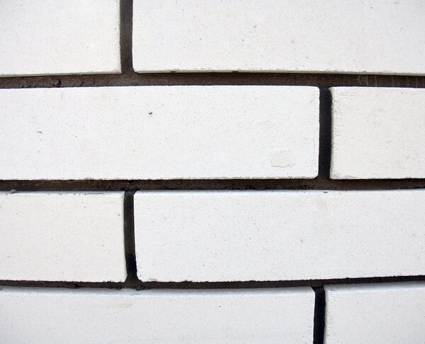 Black and white brick wall, close-up
