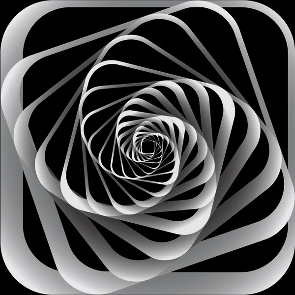Spiral rörelse. abstrakt bakgrund. — Stock vektor