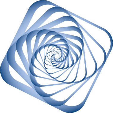 Spiral motion. Design element. clipart