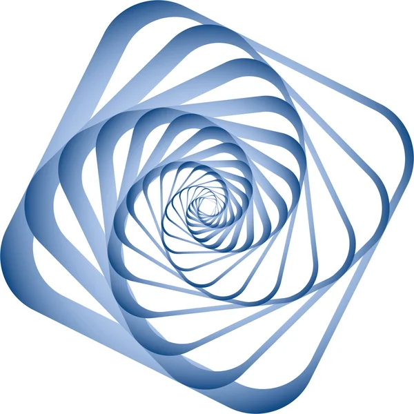 Mouvement en spirale. Élément de conception . — Image vectorielle