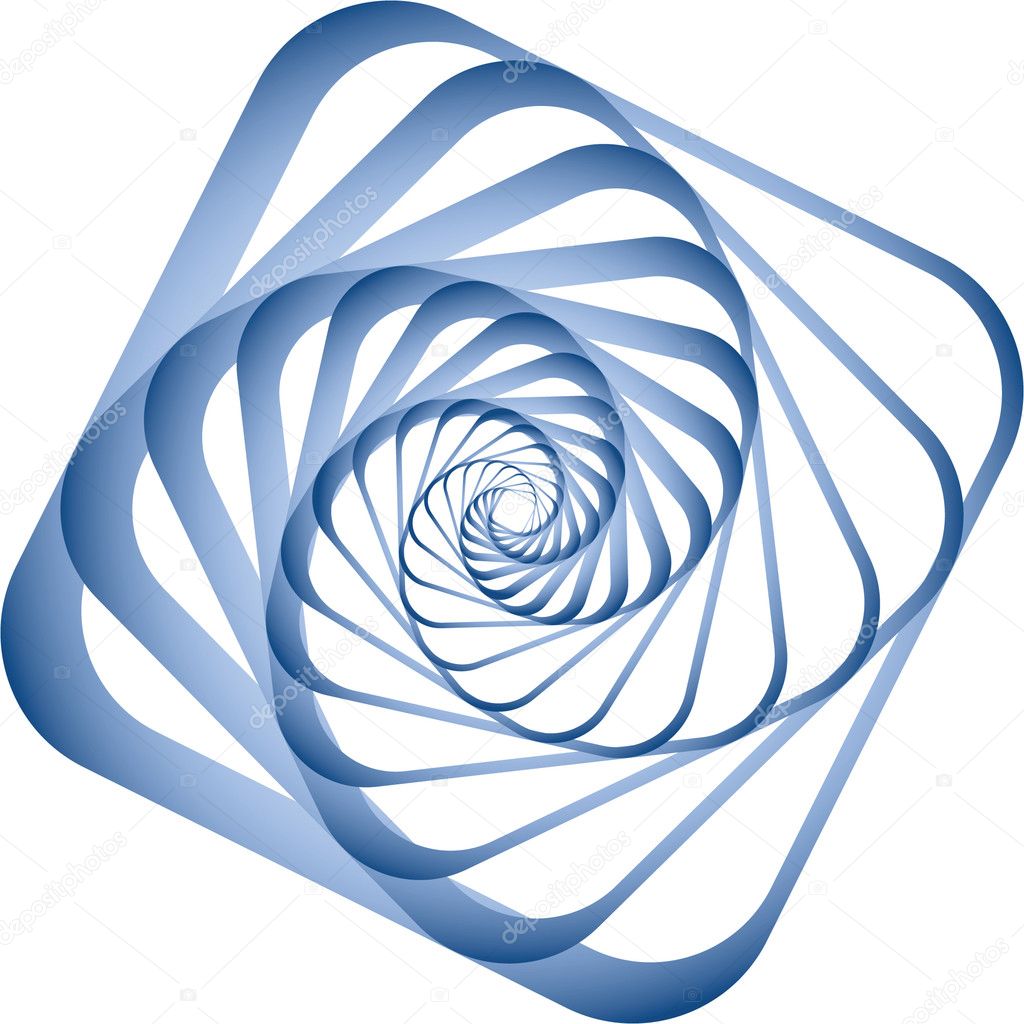 Spiral motion. Design element.