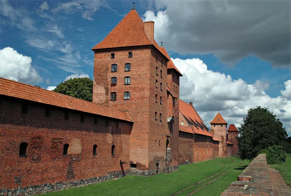 O velho castelo Malbork - Polônia . — Fotografia de Stock