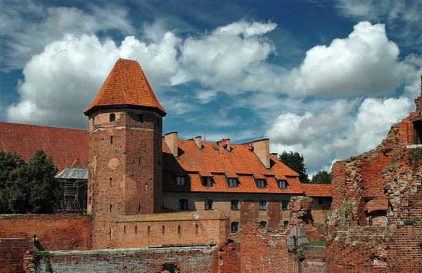 Stary zamek malbork - Polska. — Zdjęcie stockowe