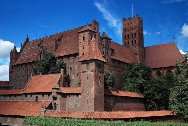 Starý hrad Malbork - Polsko. — Stock fotografie