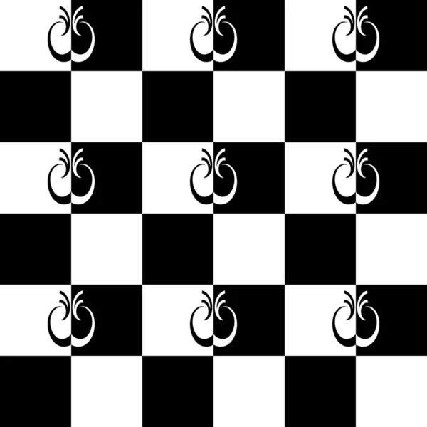 Modello senza cuciture con disegno a scacchi . — Vettoriale Stock