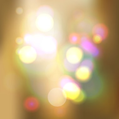 Colored lights on cream background clipart