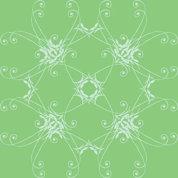 Зеленый цветочный узор — стоковое фото