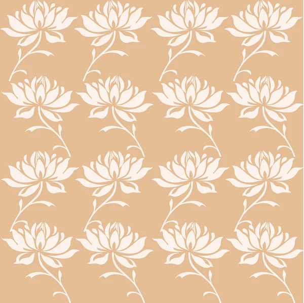 Cream background with lotus — Stock Photo, Image