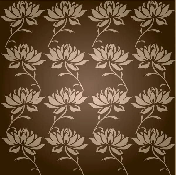 Dark background with flowers pattern — Stock Photo, Image